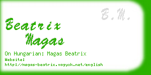 beatrix magas business card